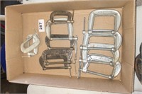 11 assorted sizes C clamps