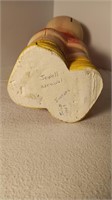 13” Late 1950’s “Kewpie Doll” Chalkware Bank.