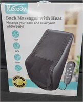 Back massager with heat