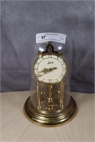 Schatz Anniversary Glass Domed Clock with key