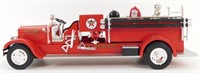 Red TEXACO Fire Truck Bank w/ Dalmatian & Helmet