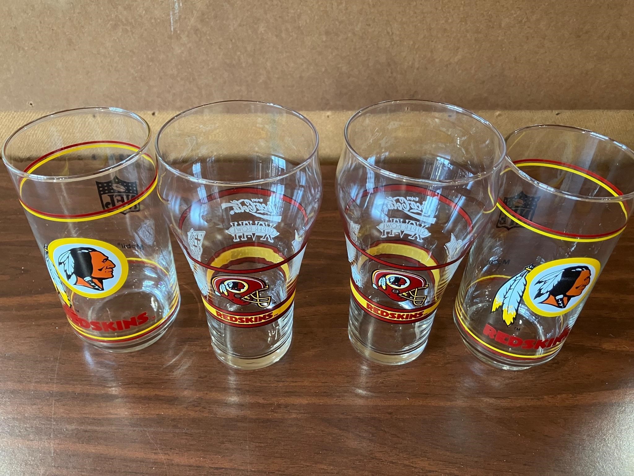 Redskin glasses 2 superbowl