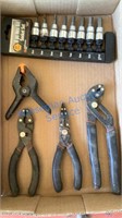 PLIERS, CLAMP, HEX BIT SOCKETS