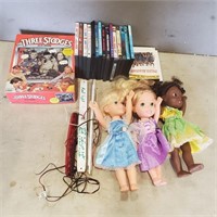 Various DVDs, Kids Dolls, Game