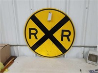RAIL ROAD CROSSING SIGN - 36" ROUND