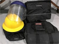 Tool bags and safety hats