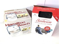 Hamilton Beach Ice Cream Maker Sunbeam Blanket