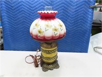 Antique electrified Glass Top Lantern Lamp