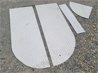 (4) Diamond Plate Aluminum Panels