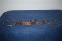 (4) Copper Bracelets