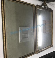 Grouping of 2 Gold Framed Mirrors