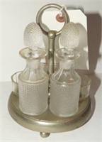 Diminutive 6pc condiment set with carrier