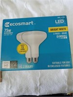 Eco smart 2pk 75w LED bulbs(new)