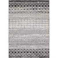 Surya Elaziz 7x9 Black Border Area Rug