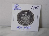 Canada 1965 Silver 50c Coin
