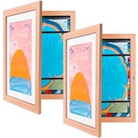 NEW $60 8.5x11” Wood Kids Art Frame