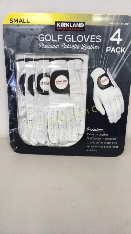 Kirkland 4 Pack Golf Gloves Size S