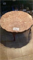 Coffee table, 15 inches tall, 33 1/4  round, and