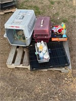 Carry Cart, Pet Carrier Cub Kennel, 2 pens