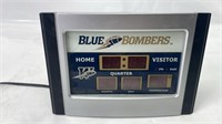 Winnipeg Blue Bombers Clock & calendar temperature