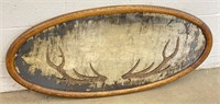 Rustic Style Oval Mirror