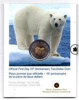 2006 Canada Churchill Toonie 1st Day Coin