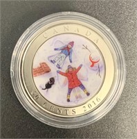 2016 Canada 50 Cents Snow Angels Coin