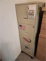 Metal filing cabinet 14.25wx18dx49t