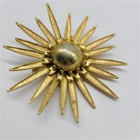 Mid-Century Starburst Brooch