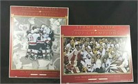 Team Canada 2002 Champions plaques  20" x 16"