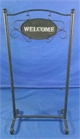 Metal Welcome sign  16" x 10" x 31"