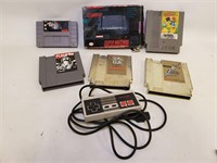 Nintendo Lot 5 Games, 1 Controller, 1 Cleaning Kit