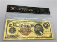 U.S Collectible Gold Bank Note