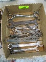 Box w/old wrenches