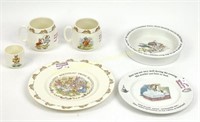 6 PC. ROYAL DOULTON BUNNIKINS & PETER RABBIT