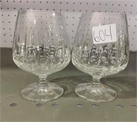 PAIR STEMWARE