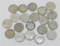 (20) Roosevelt Silver Dimes