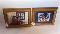 (2) framed Pat Richter pictures