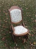 Vintage Charisma Folding Rocking Chair
