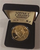 24kt Gold Overlay Sidney Crosby Medallion W/ COA