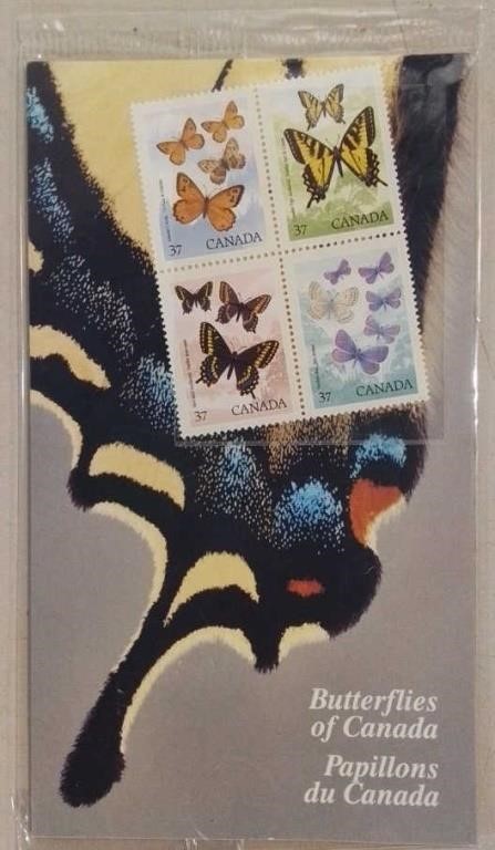 1988 Canada Mint Stamps Butterflies Of Canada