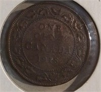 1918 Canada Large Cent F-12 King George V