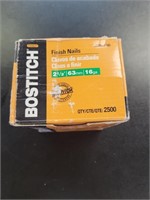 Bostitch finishing nails full box