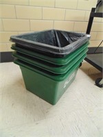 (4) Recycling Totes from Room #415