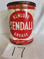 Vintage Kendall Grease Can 5 lb. USA