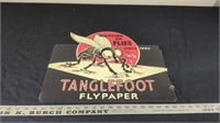 TANGLE FOOT FLY PAPER METAL SIGN