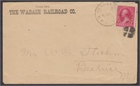 Wabash Railroad Co. Railroad Corner Card US Stamps