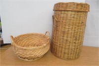 Wicker Hamper & Storage Basket