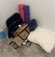Yoga Mats, Blanket, Support Pillows, Tote Bags,