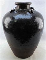 Large Antique Southeast Asian Martaban Spice Jar 2